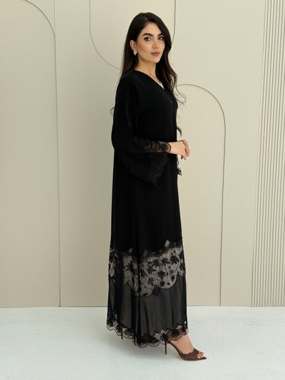 O 316 Nada Noir Couture Abaya