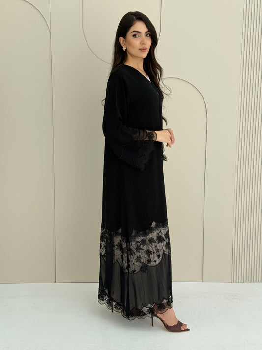 O 316 Nada Noir Couture Abaya