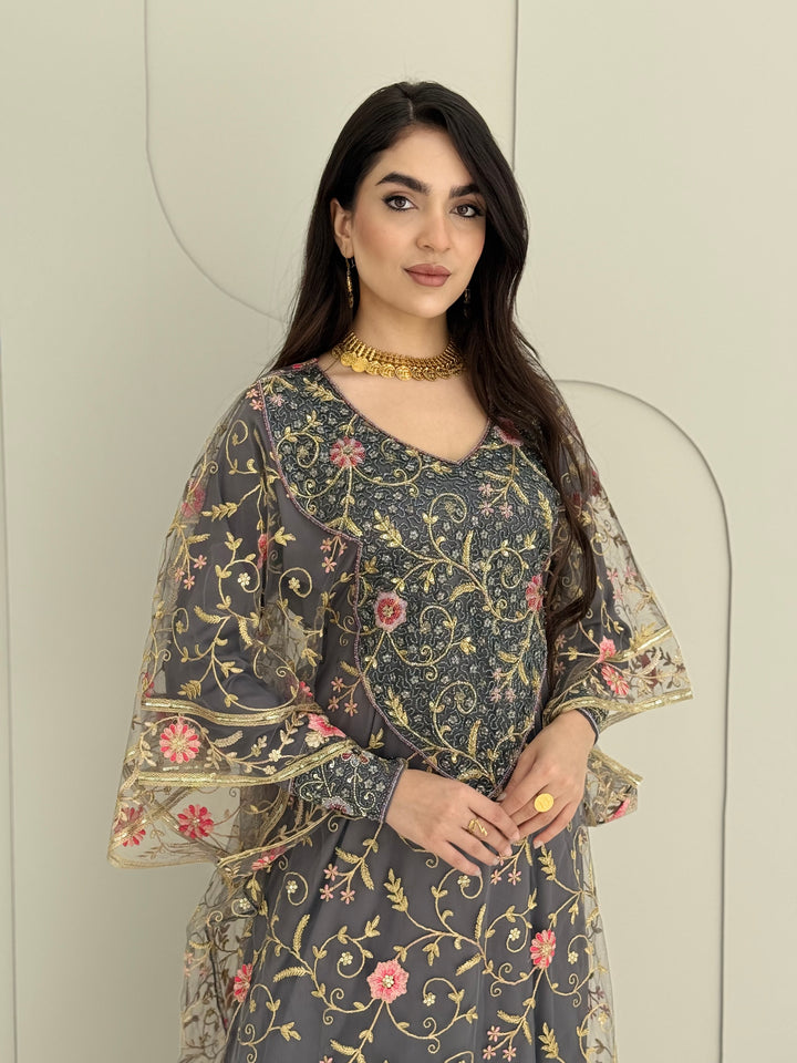 O 218 Emirati Bloom Couture Dress