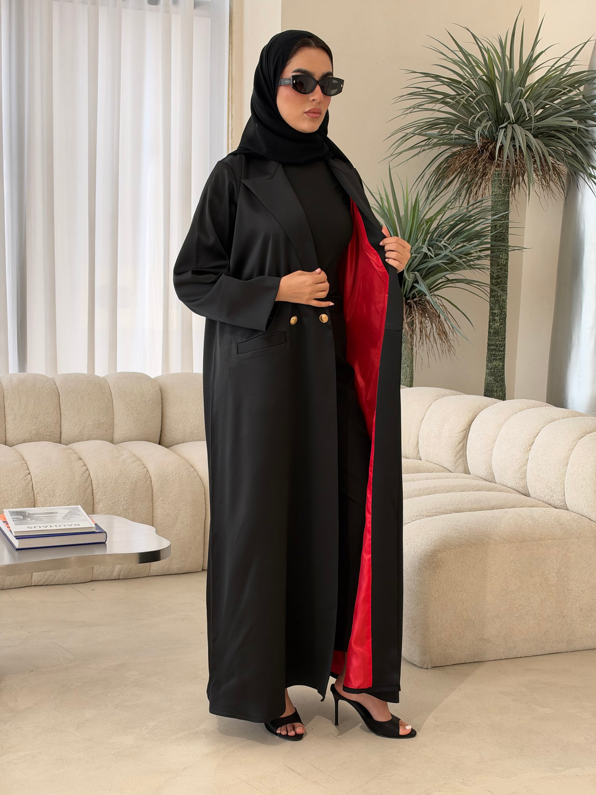 O 379 Ruby Noir Abaya ❤️‍🔥