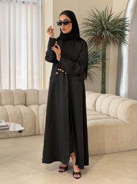 O 379 Ruby Noir Abaya ❤️‍🔥