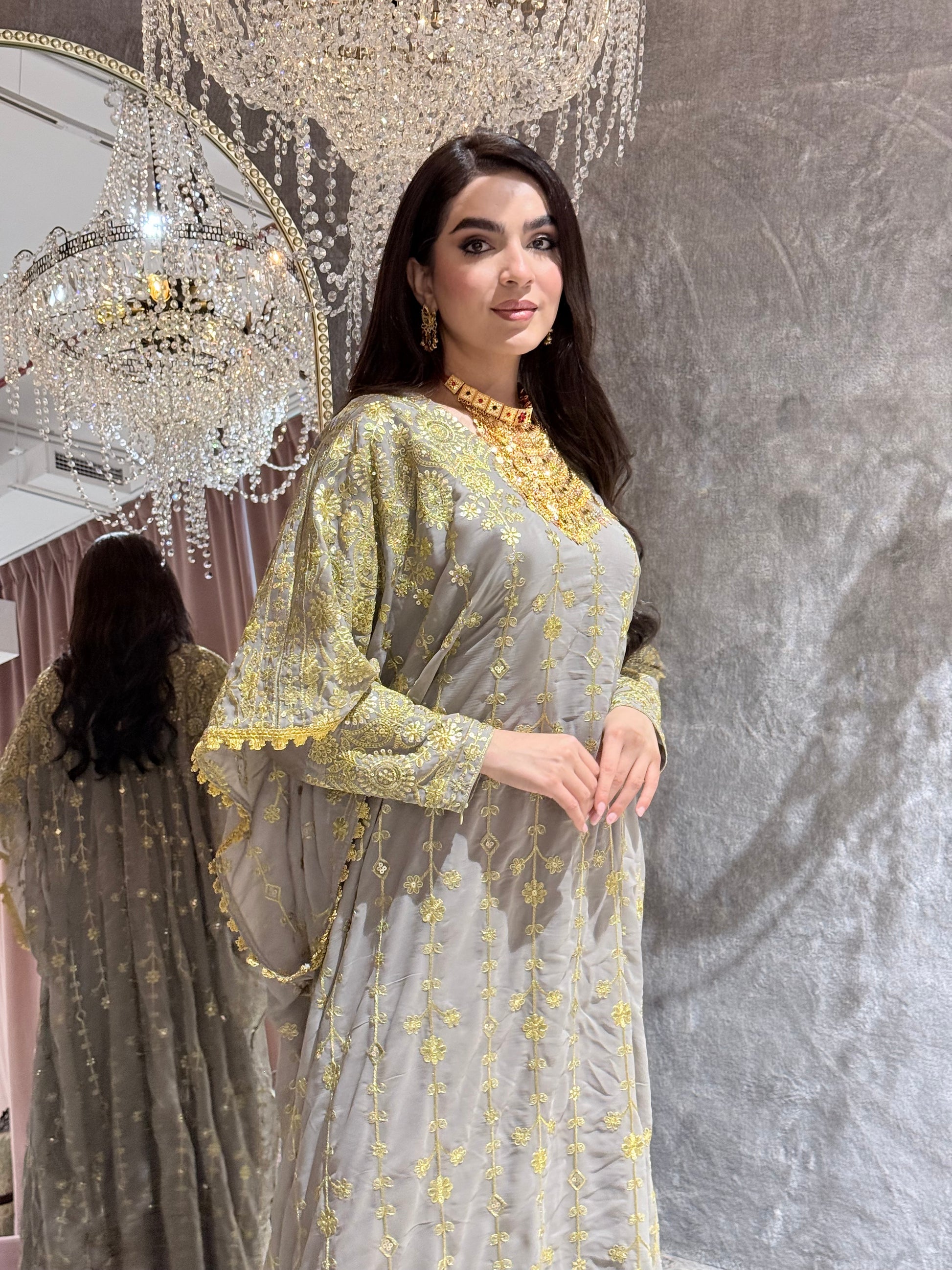 sachin and babi light blue dress Maroon Kaftan Dress