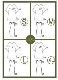 sizing chart olive abaya